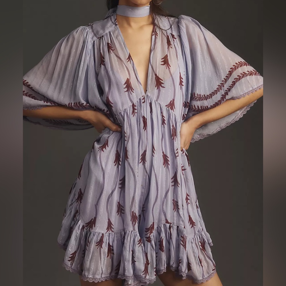 By Anthropologie Flouncy Romper size XS
